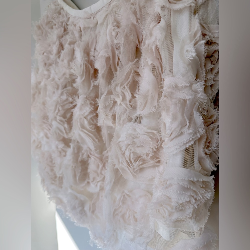 Rare Opulence Rosette Mini Skirt - Cream